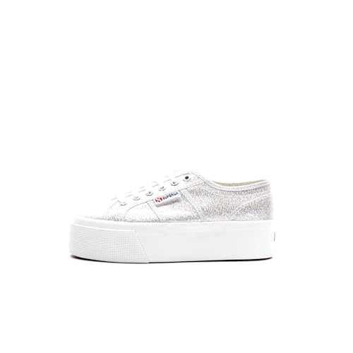 SUPERGA Unisex 2790 Lame Oxford-Schuh, Grau Silber, 37 EU von Superga