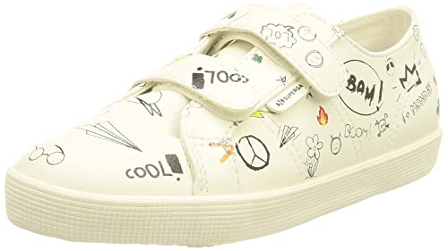 SUPERGA 2750 Kids Straps Krippenschuh, White Scribbles, 26 EU von Superga