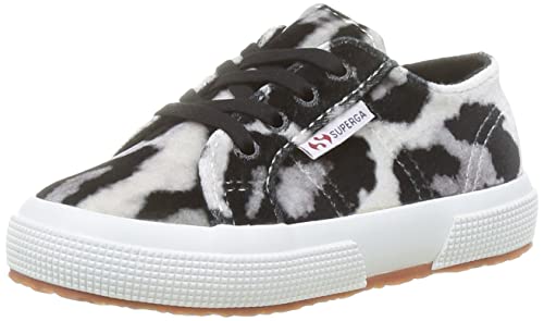 Superga 2750 Kids Print Velvet Schuhe mit elastischen Schnürsenkeln, Mehrfarbig A0l, 26 EU von Superga