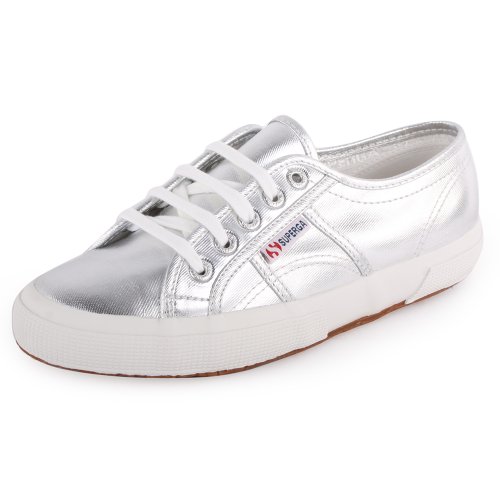 Superga Mädchen 2750-cotmetu Sneaker, Silber 031, 35.5 EU von Superga