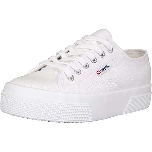 Superga Platform Sneaker Trainer Schuhe (White, eu_Footwear_Size_System, Adult, Numeric, medium, Numeric_40) von Superga