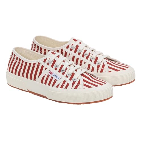 Superga - Sneaker - Damen, Offenes Weiß, Rot, 40 EU Superga - Sneaker - Damen, Offenes Weiß, Rot, 40 EU von Superga