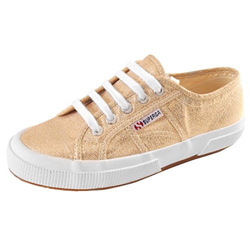 Superga Damen Laufschuhe 2750 Lamew Gold 38 EU von Superga