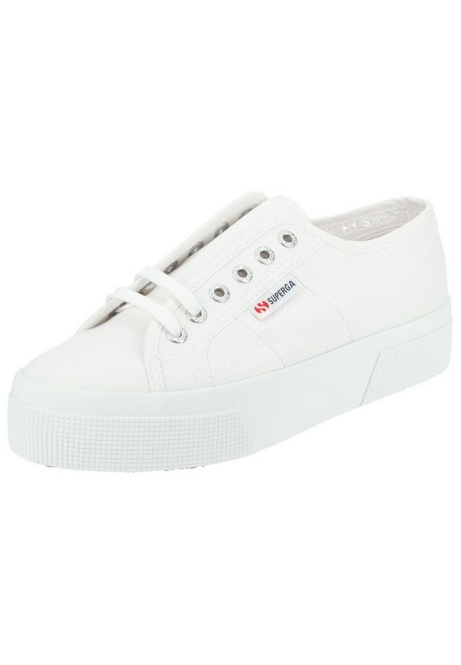 Superga Sneaker Textil . Plateausneaker von Superga