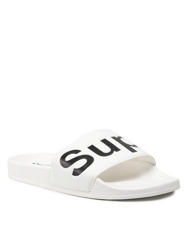 Superga Superga Damen Flip-Flops SUPERGA-1908 SLIDES POLYSOFT WHITE-BLACK 909 Badepantolette von Superga