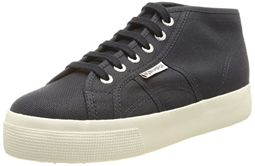 Superga Unisex 2578-COTU Hohe Sneaker, Blau (Navy-Offwhite F43), 38 EU von Superga