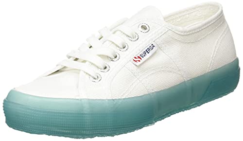 Superga Unisex 2750-Jellygum Cotu Gymnastikschuh, White-Blue Lt Crysta, 37 EU von Superga