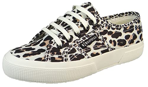 Superga - Unisex 2750 Light Leopard Print Sneakers, Color Lt Beige Leopard/F Avorio, Size: 6.5 M US Mens/8 M US Womens von Superga