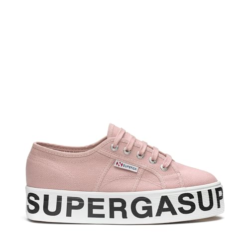 Superga Damen 2790 COTW Outsole Lettering Gymnastikschuh, Pink Smoke, 41.5 EU von Superga