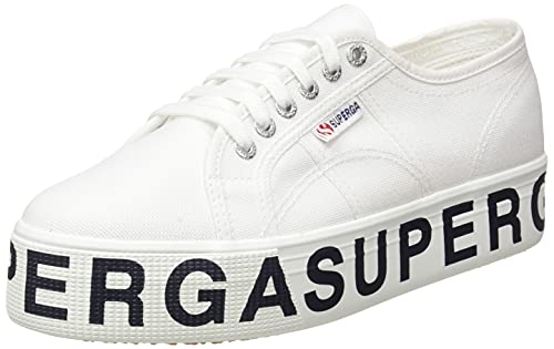 Superga Unisex 2790 COTW Outsole Lettering Sneaker, Weiß, 42 EU von Superga