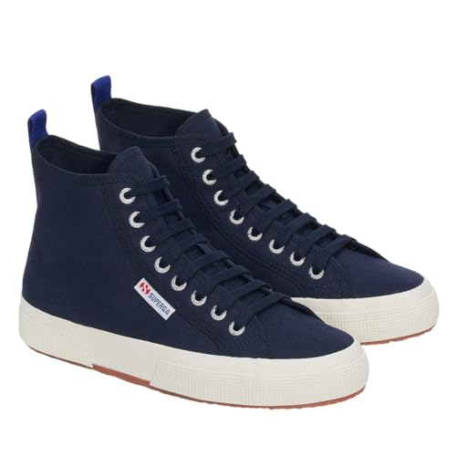 Superga Unisex-Erwachsene 2750 Mid Cotton Sneaker, Navy/Blue Spectrum/Favorio, 5.5 Women/5.5 Men von Superga