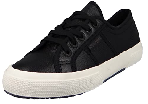 Superga Unisex-Erwachsene 2750 Tumbled Leather Shoes, Black-FAvorio-SP, 40 EU von Superga