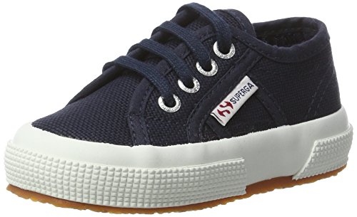 Superga Unisex-Kinder 2750 Jcot Classic Low-Top, Blau (Navy-White), 25 von Superga