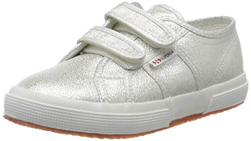 Superga Jungen Mädchen 2750 LAMESTRAPJ Gymnastikschuhe, Silber (Grey Silver 031), 22 EU von Superga