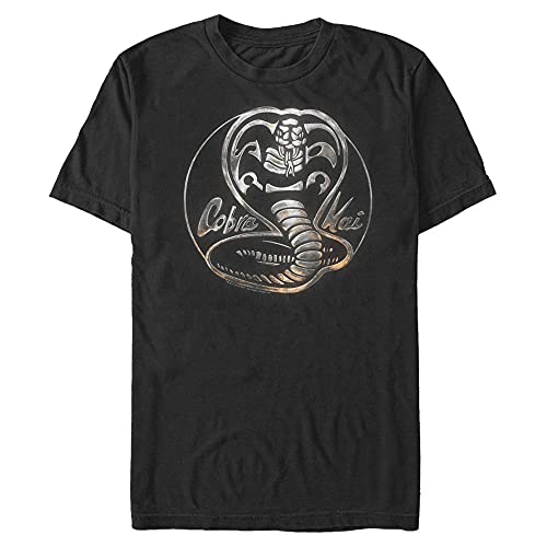 Superhero Stuff Herren Cobra Kai Snake Logo T-Shirt, Schwarz, Mittel von Superhero Stuff