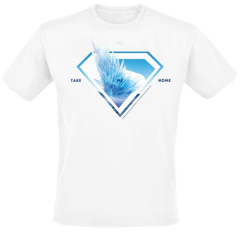 Superman 2025 - Superman Logo Svalbard Take Me Home T-Shirt weiß in XL von Superman
