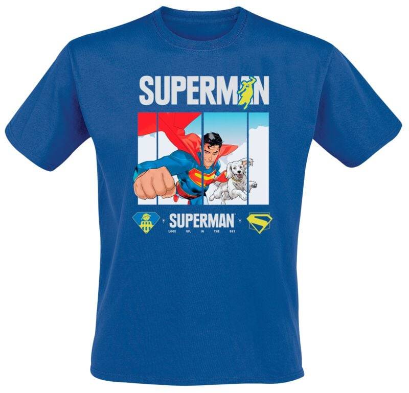 Superman 2025 - Superman Look Up T-Shirt blau in XXL von Superman