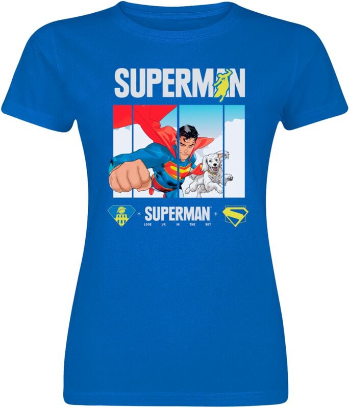 Superman 2025 - Superman Look Up T-Shirt blau in XXL von Superman