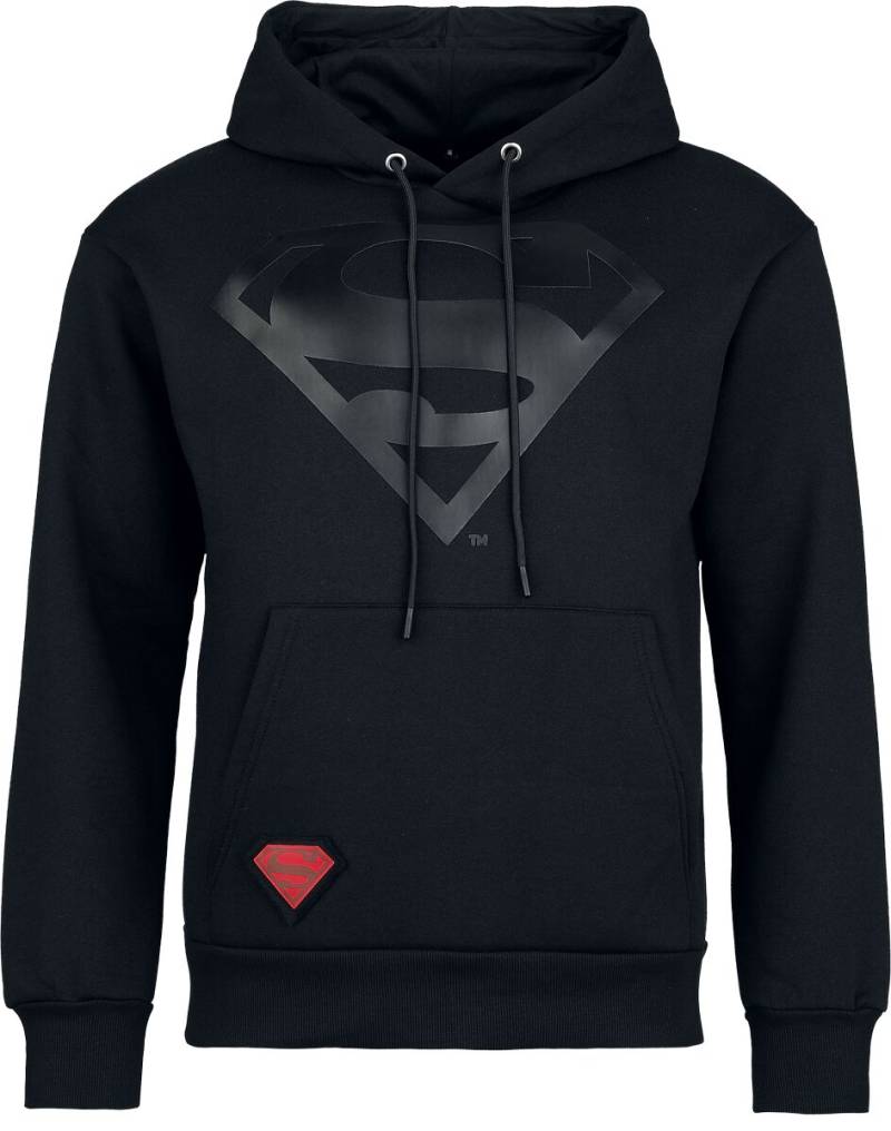 Superman - DC Comics Kapuzenpullover - Heat Logo - Black On Black - S bis XXL - für Männer - Größe S - schwarz  - EMP exklusives Merchandise! von Superman