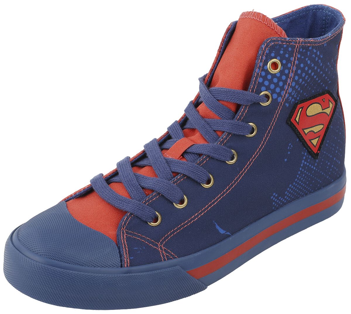 Superman - DC Comics Sneaker high - EU37 bis EU39 - Größe EU37 - blau/rot  - EMP exklusives Merchandise! von Superman