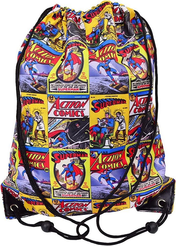 Superman Gymbag Superman Action Comics Gymbag Turnbeutel Einkaufstasche von Superman