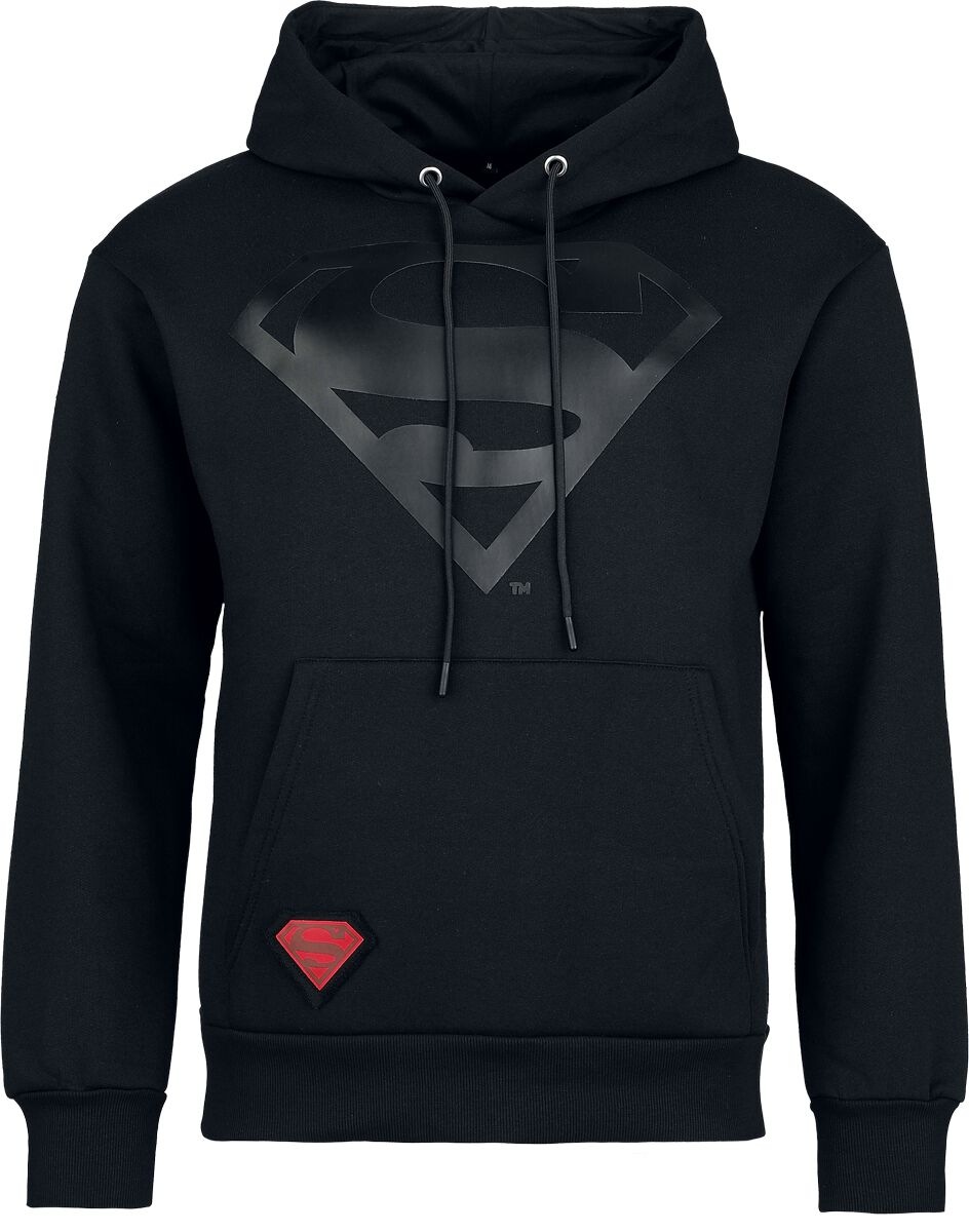 Superman Heat Logo - Black On Black Kapuzenpullover schwarz in XXL von Superman
