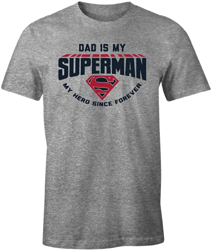 Superman Herren MESUPMSTS051 T-Shirt, gris Clair, XL von Superman