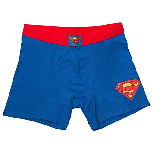 Superman Klassische Herren-Unterwäsche Boxer Briefs- Groß (36-38) Blau von Superman