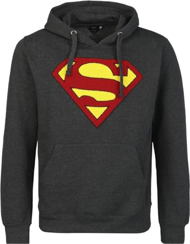 Superman Logo Männer Kapuzenpullover schwarz L von Superman