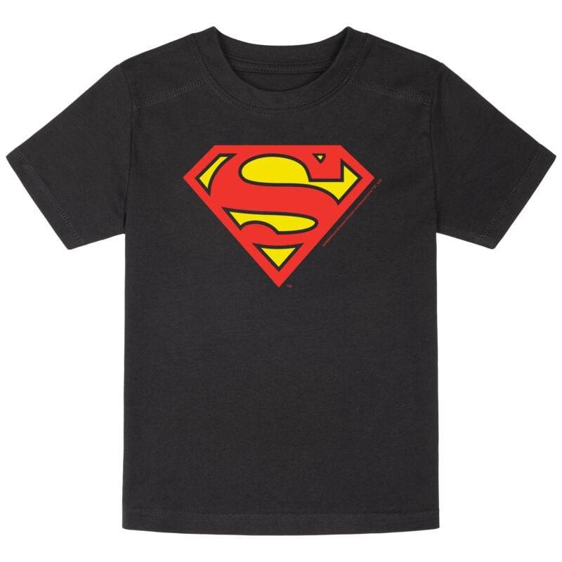 Superman Metal-Kids - Logo T-Shirt schwarz in 116 von Superman