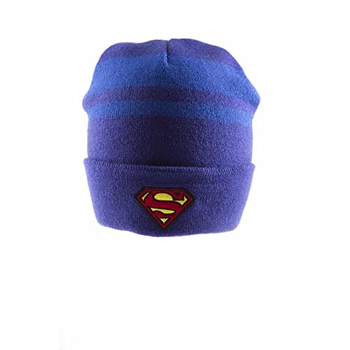 Superman - Mütze Beanie Logo, blau, One size von Superman