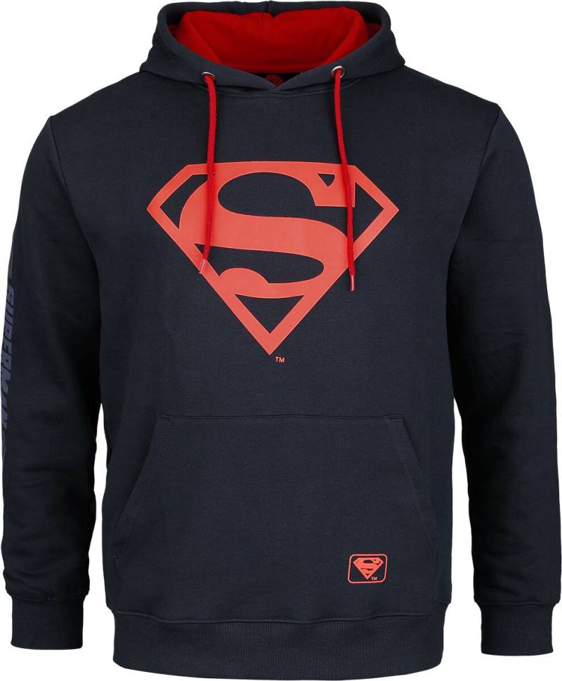 Superman Superman Logo Kapuzenpullover navy in S von Superman