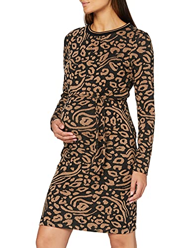 Supermom Damen Dress ls AOP Leopard Kleid, Toasted Coconut-P867, XS von Supermom