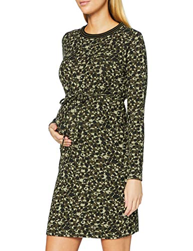 Supermom Damen Dress ls Camo Kleid, Ivy Green-P455, XS von Supermom