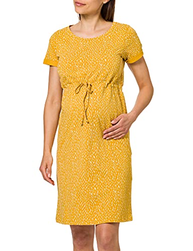 Supermom Damen Dress ss AOP Pebbles Yellow Kleid, Tinsel-P752, 38 von Supermom