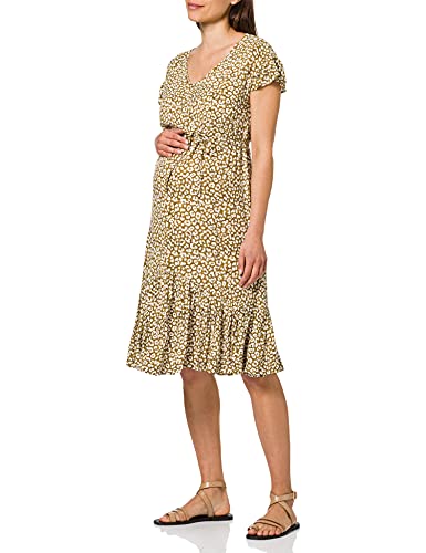 Supermom Damen Dress ss AOP Woven Leopard Kleid, Dull Gold-P751, 38 von Supermom