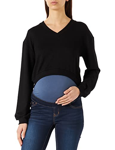 Supermom Damen Pull ls Cropped Kurzer Pullover, Black-P090, XS von Supermom