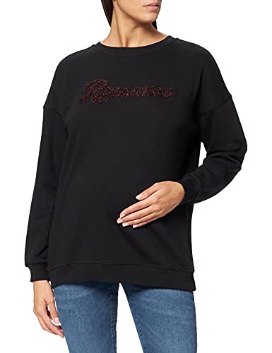 Supermom Damen Sweater ls Romance Pullover, Black-P090, XXS von Supermom