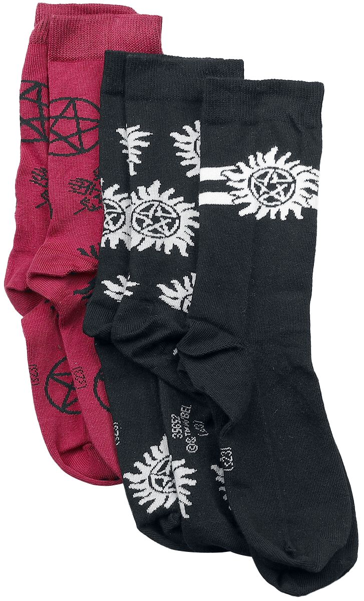 Supernatural Anti Possession Socken multicolor in EU 39-42 von Supernatural