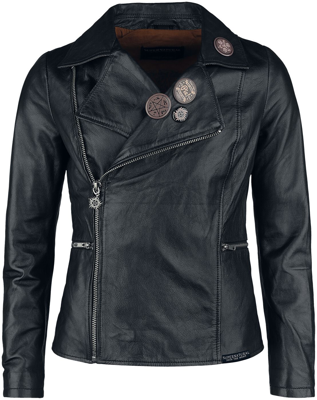 Supernatural - Gothic Lederjacke - Anti Possession - S bis XXL - für Damen - Größe L - schwarz  - EMP exklusives Merchandise! von Supernatural