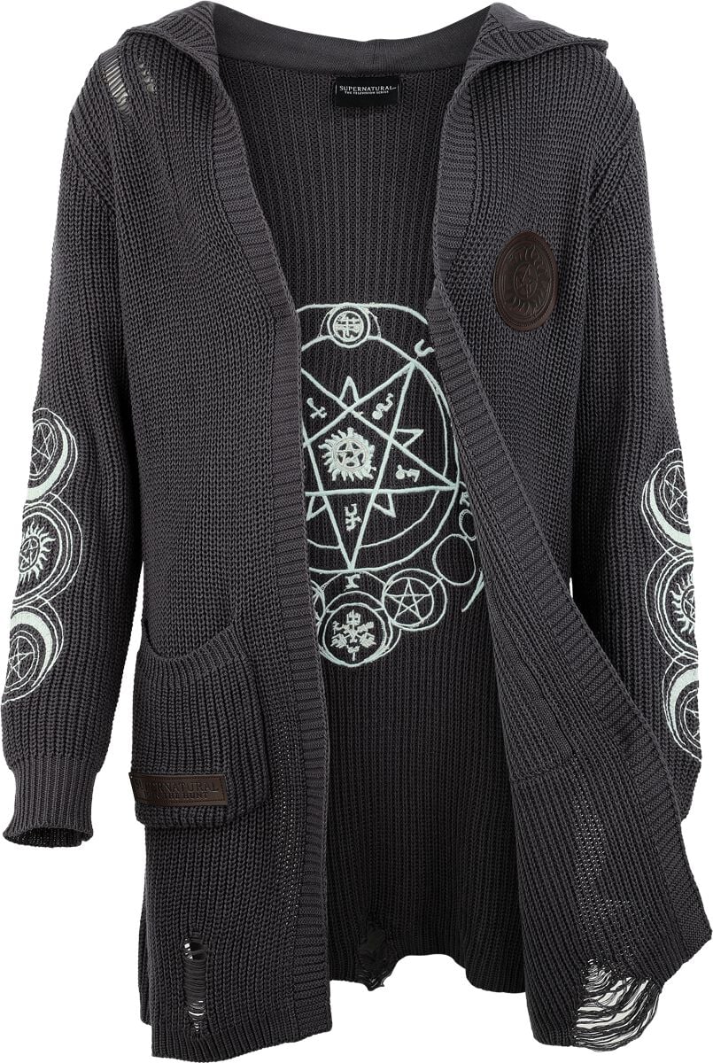 Supernatural Moons Cardigan grau in S von Supernatural