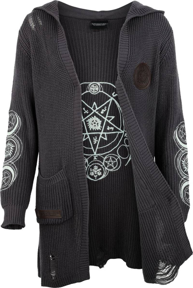 Supernatural Moons Cardigan grau in XL von Supernatural