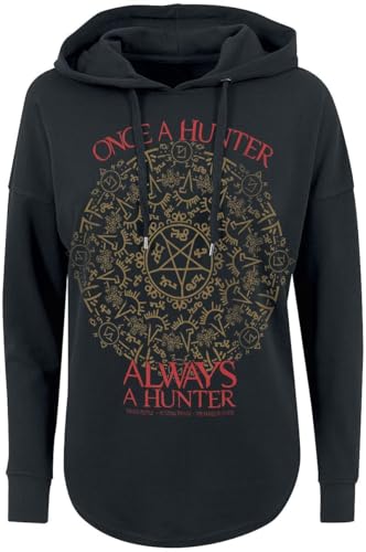 Supernatural Once A Hunter Always A Hunter Frauen Kapuzenpullover schwarz S von Supernatural