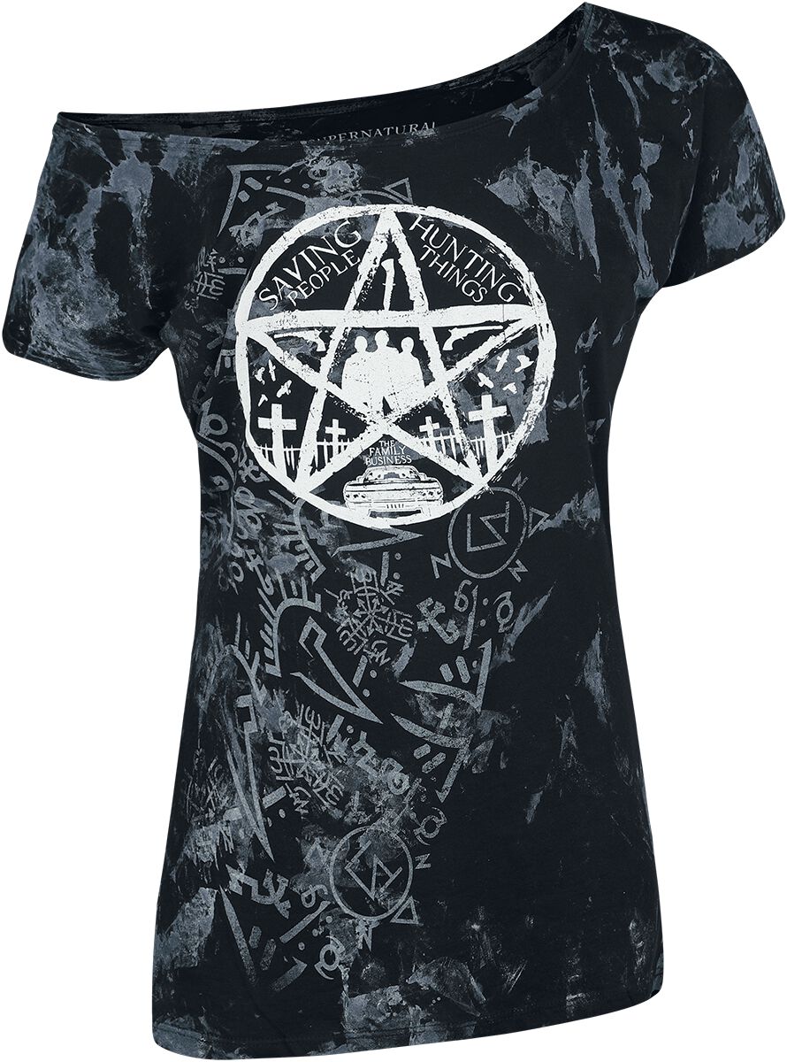 Supernatural T-Shirt - To Hell And Back - S bis XXL - für Damen - Größe M - schwarz - EMP exklusives Merchandise! Supernatural T-Shirt - To Hell And Back - S bis XXL - für Damen - Größe M - schwarz - EMP exklusives Merchandise! von Supernatural