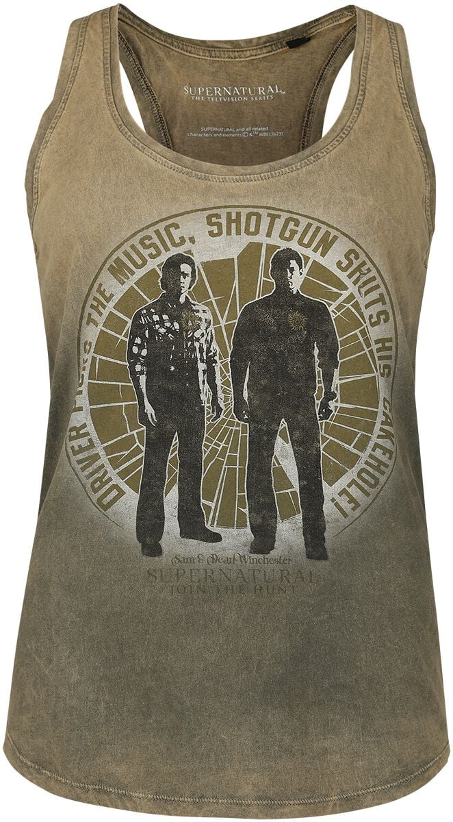 Supernatural Top - Join The Hunt - S bis XXL - für Damen - Größe M - grün  - EMP exklusives Merchandise! von Supernatural