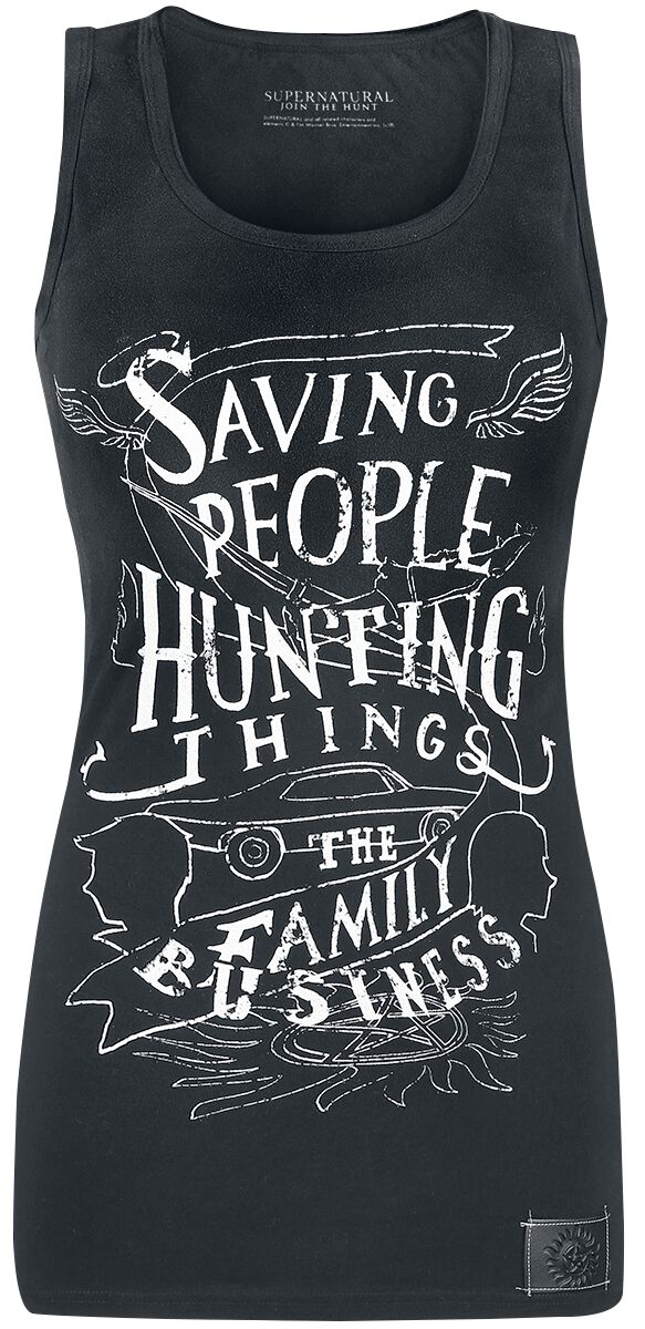 Supernatural Top - Saving People - S bis XXL - für Damen - Größe M - grau  - EMP exklusives Merchandise! von Supernatural