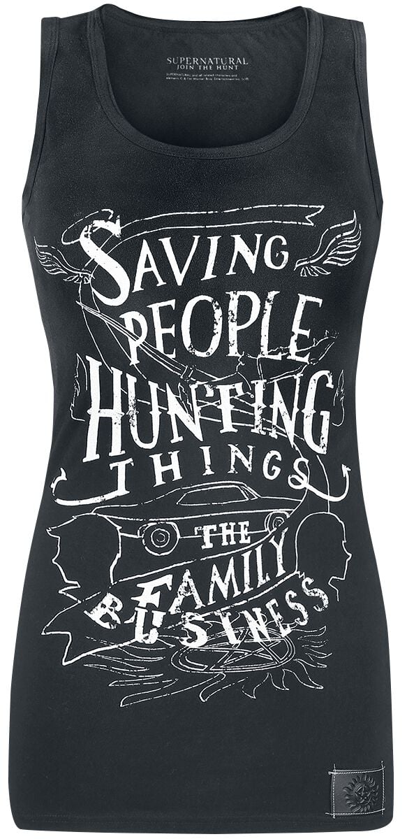 Supernatural Top - Saving People - S bis XXL - für Damen - Größe XL - grau  - EMP exklusives Merchandise! von Supernatural