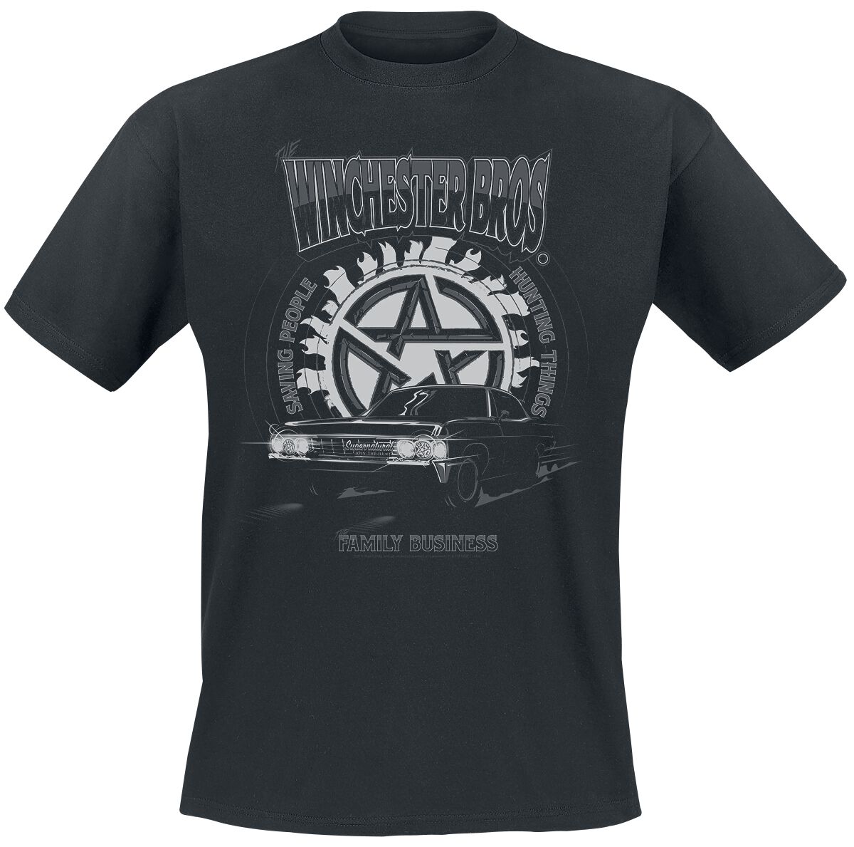 Supernatural Winchester Bros T-Shirt schwarz in 4XL von Supernatural