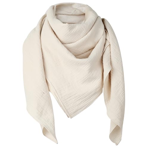 Superora Damen Baumwolle Schals Quadratischer Weiche Schals und Große Winter Warm Wrap Unisex 135 * 135CM von Superora