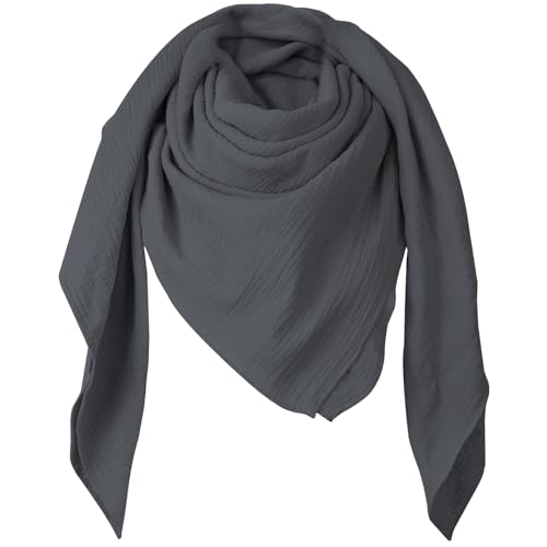 Superora Damen Baumwolle Schals Quadratischer Weiche Schals und Große Winter Warm Wrap Unisex 135 * 135CM von Superora